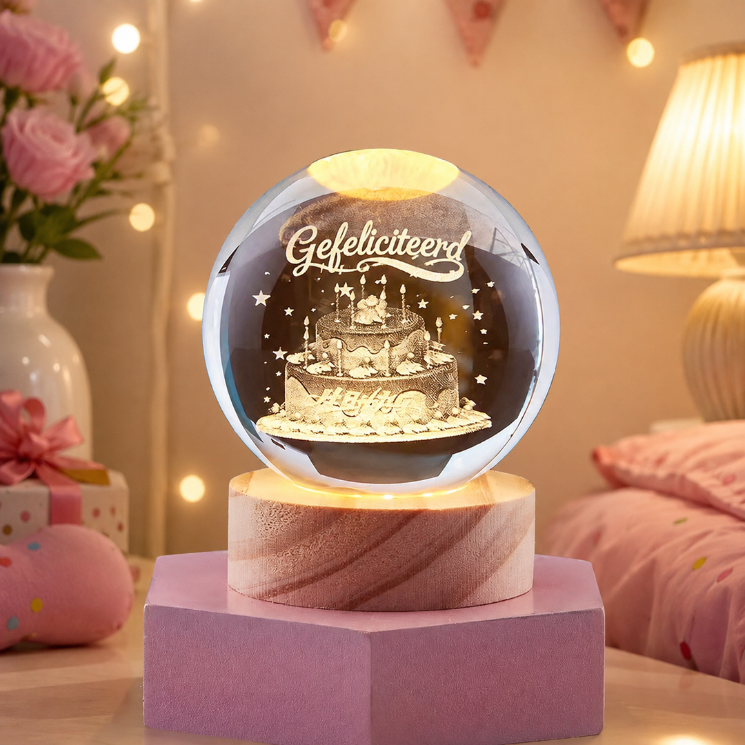 Spatio Orb 3D Kristallen Nachtlamp