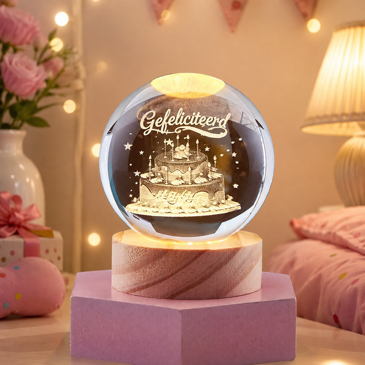 Spatio Orb 3D Kristallen Nachtlamp