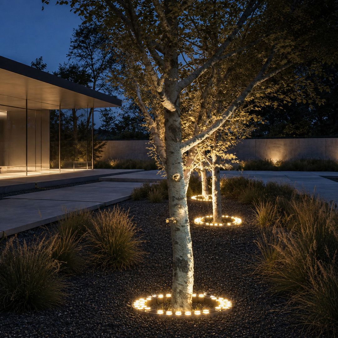 LED Boomring Verlichting Grond 360° Tuin