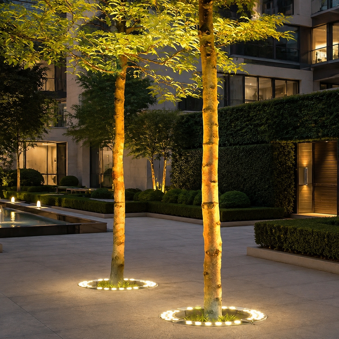 LED Boomring Verlichting Grond 360° Tuin