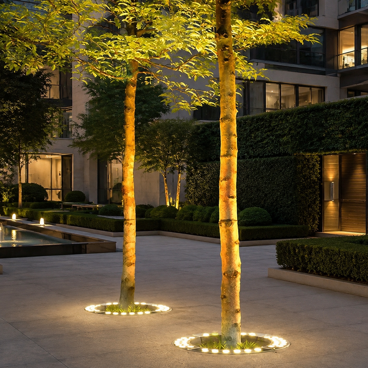 LED Boomring Verlichting Grond 360° Tuin