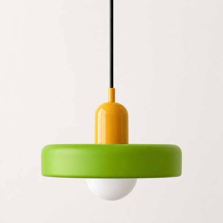 Moderne Hanglamp Kleurrijke Glazen Kap