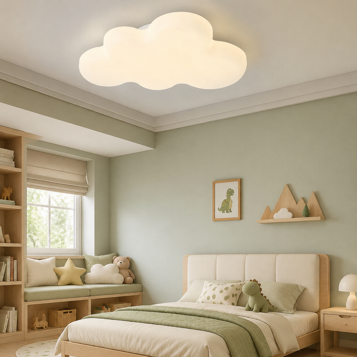 Plafondlamp Wolk Modern Cartoon Gebroken Wit LED