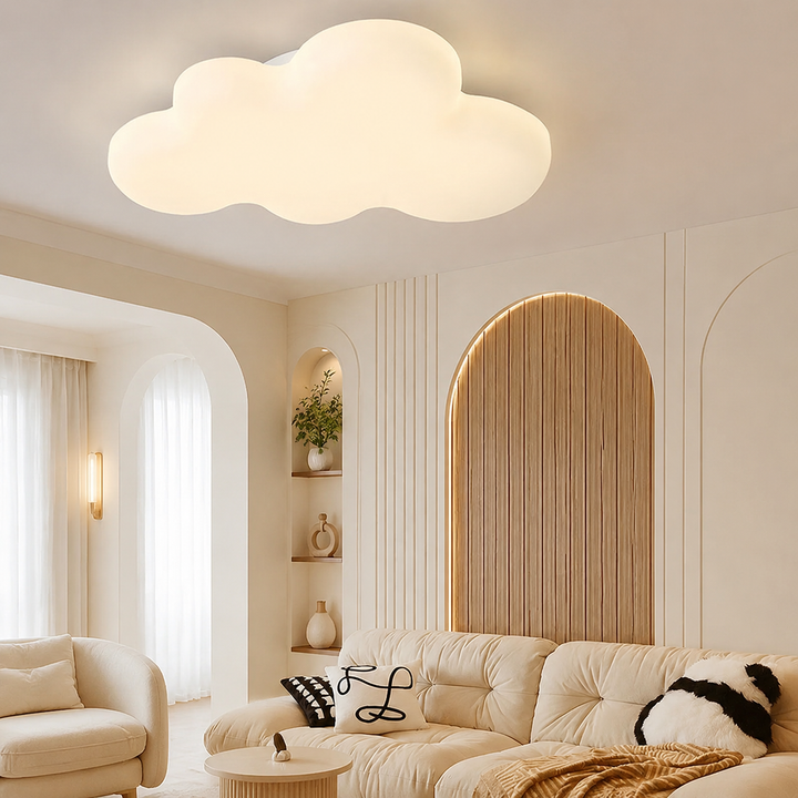 Plafondlamp Wolk Modern Cartoon Gebroken Wit LED