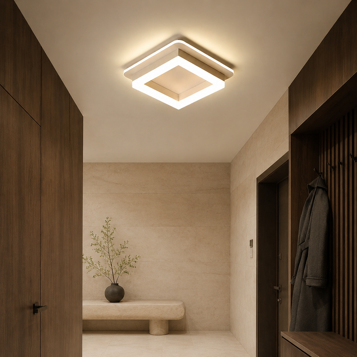 Metalen Acryl Vierkante LED Plafondlamp Modern
