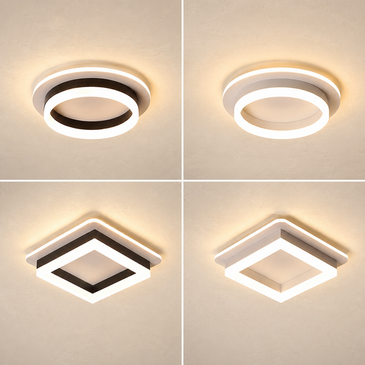 Metalen Acryl Vierkante LED Plafondlamp Modern