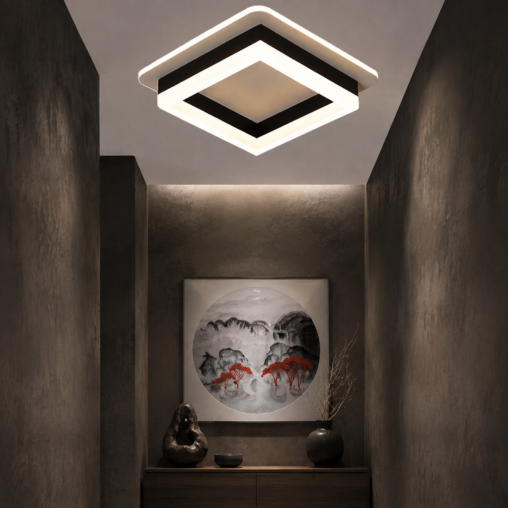 Metalen Acryl Vierkante LED Plafondlamp Modern