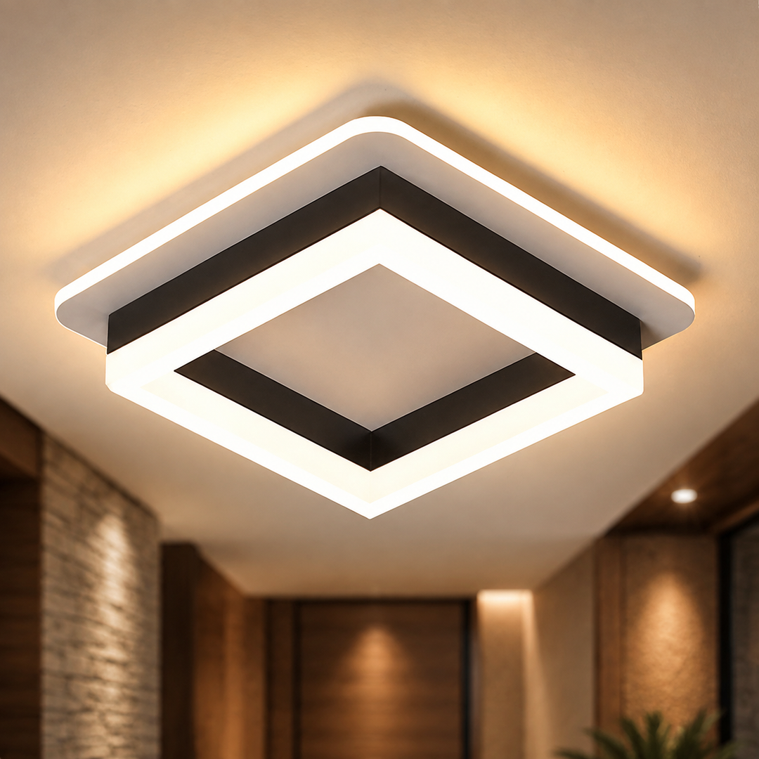 Metalen Acryl Vierkante LED Plafondlamp Modern