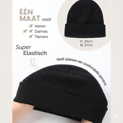 The Satin Shield Beanie - Satijn gevoerde muts tegen pluizig haar