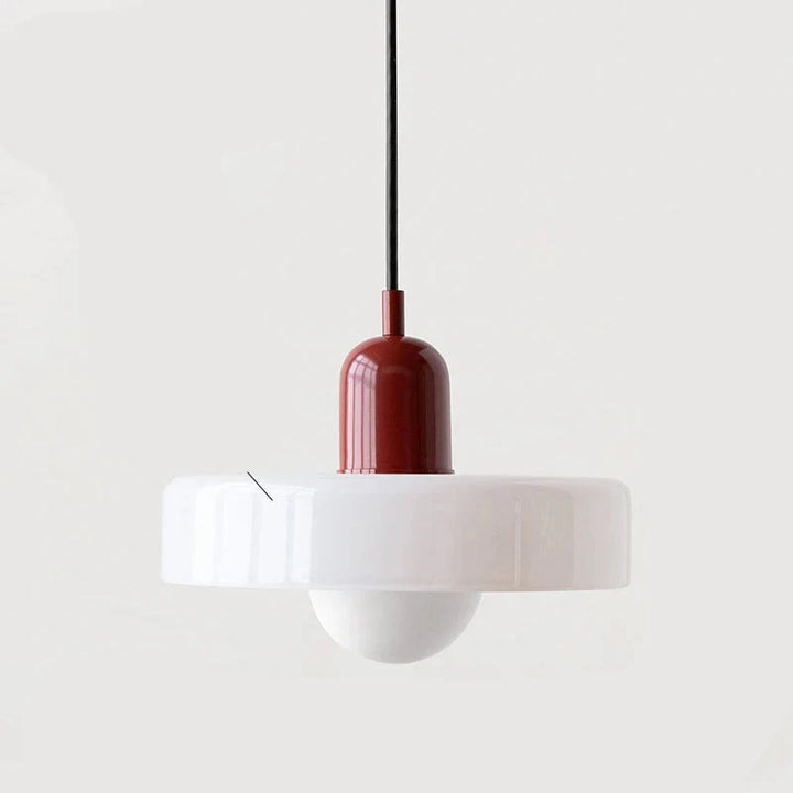 Moderne Hanglamp Kleurrijke Glazen Kap