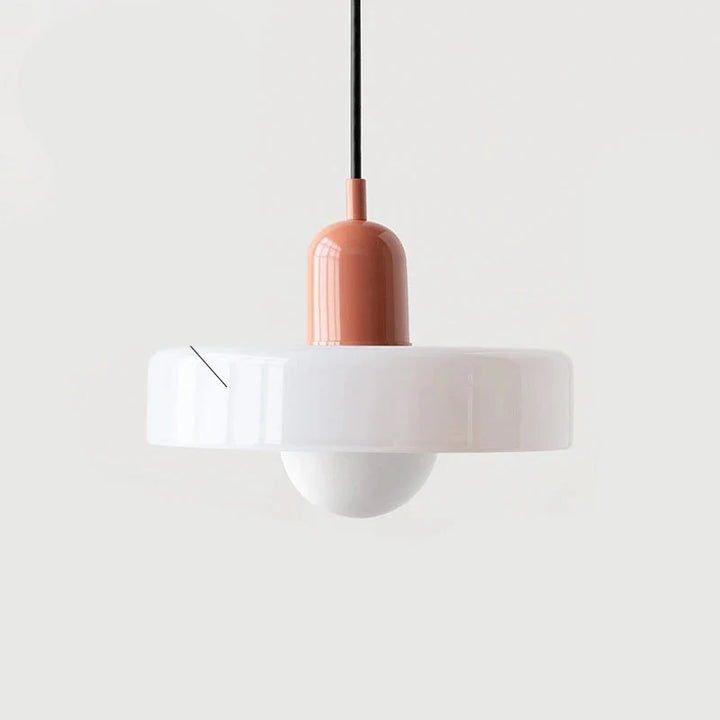 Moderne Hanglamp Kleurrijke Glazen Kap
