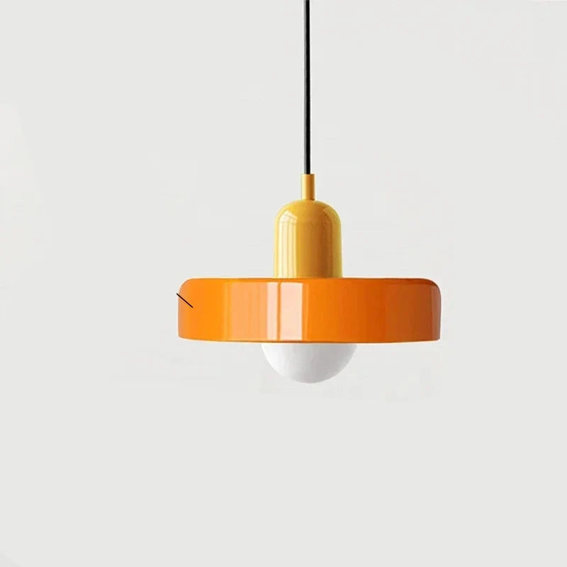 Moderne Hanglamp Kleurrijke Glazen Kap