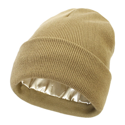 The Satin Shield Beanie - Satijn gevoerde muts tegen pluizig haar