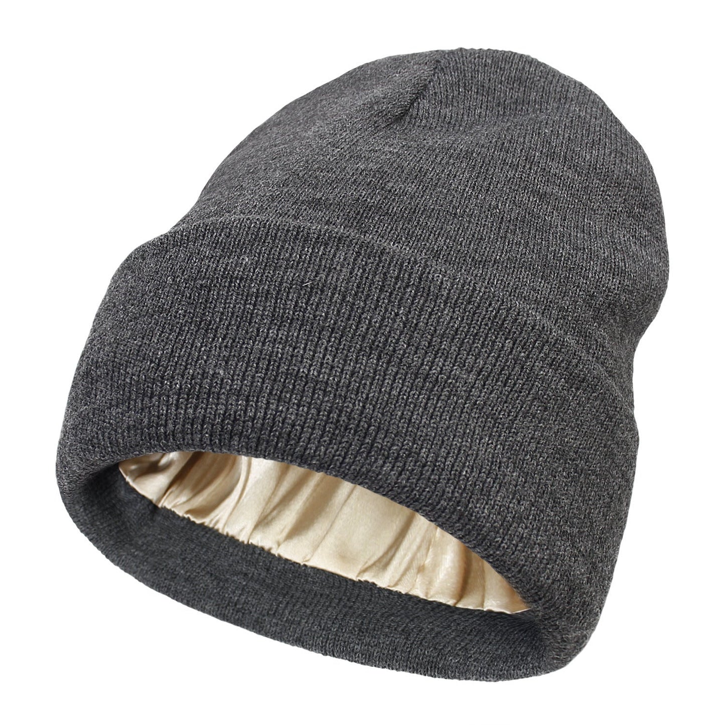 The Satin Shield Beanie - Satijn gevoerde muts tegen pluizig haar