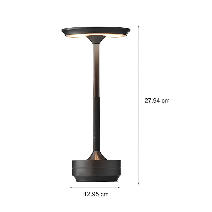 Verchroomde Metalen Slanke Draadloze UFO Alien Tafellamp