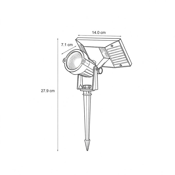 Grondpen Solar Lampen Verstelbaar LED RGB Waterdicht