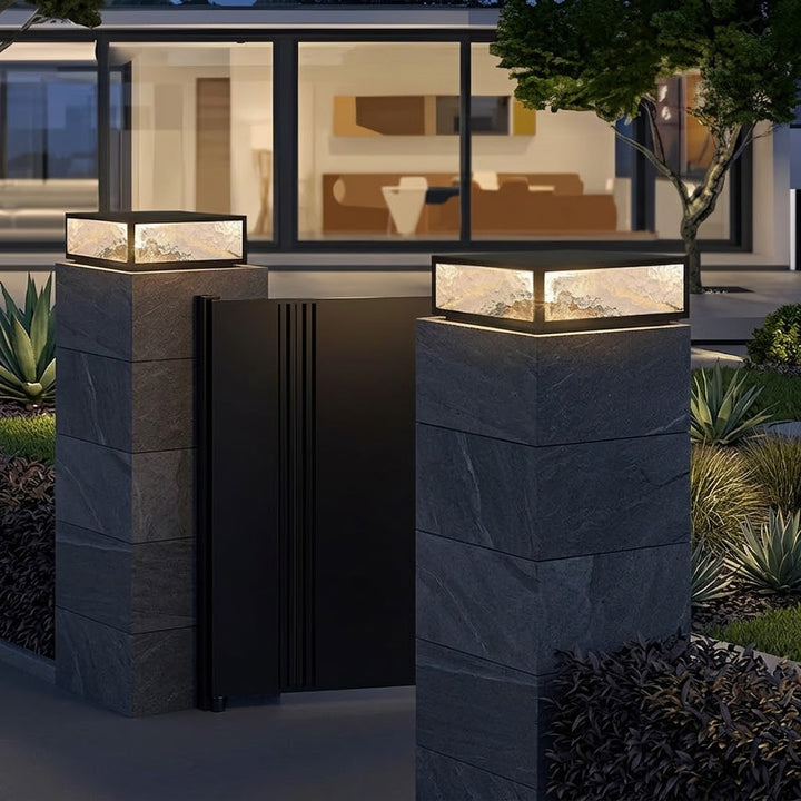 Vierkante Buiten Pilaarverlichting Modern LED Waterdicht