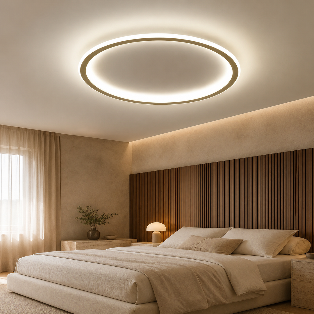 Ronde LED Plafondlamp Modern Goud