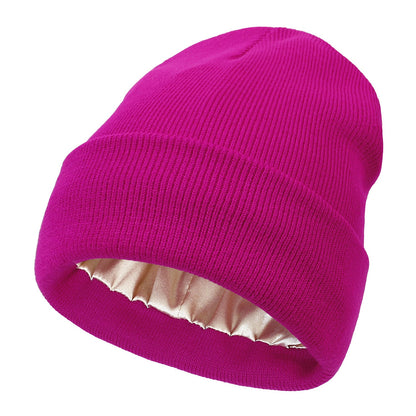 The Satin Shield Beanie - Satijn gevoerde muts tegen pluizig haar