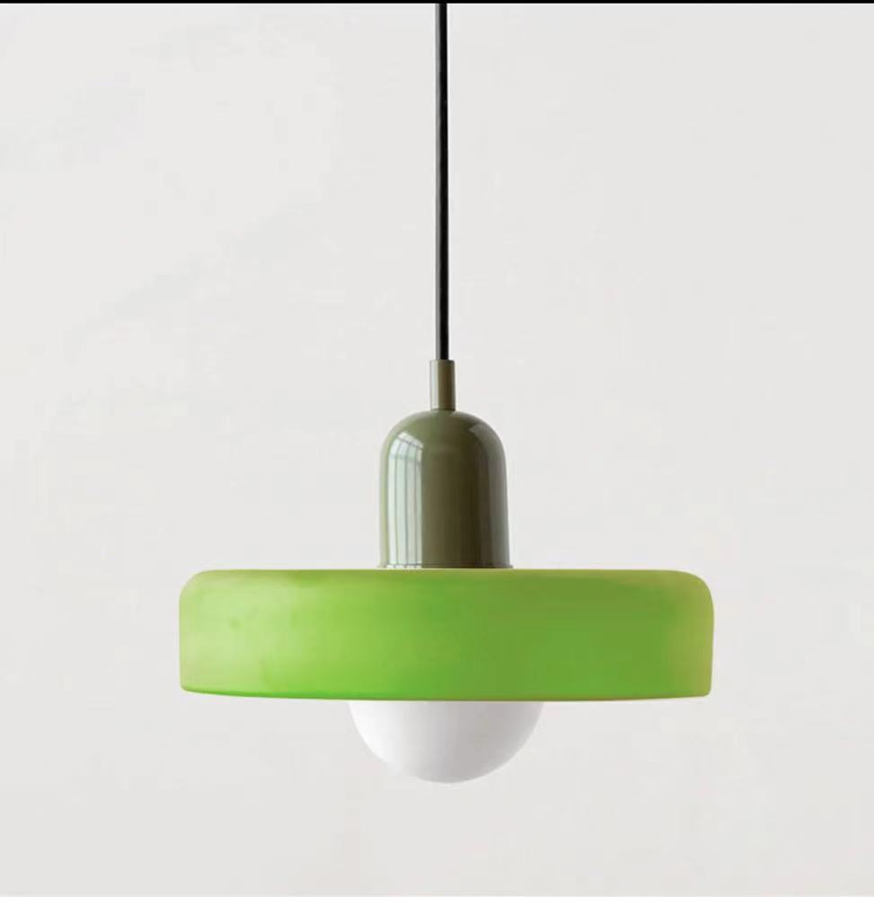 Moderne Hanglamp Kleurrijke Glazen Kap