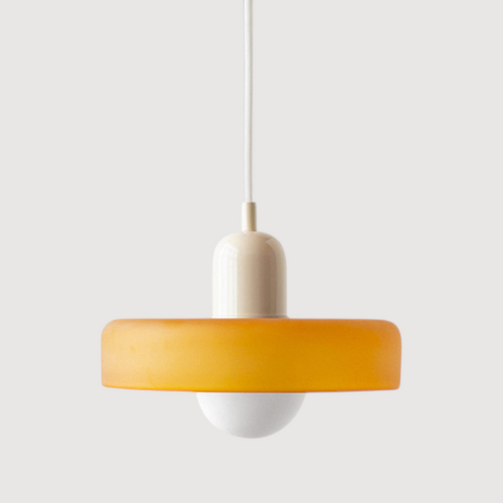 Moderne Hanglamp Kleurrijke Glazen Kap