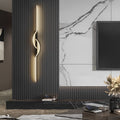 Modern Linear Wall Sconce Creative Black Aluminum Lamp