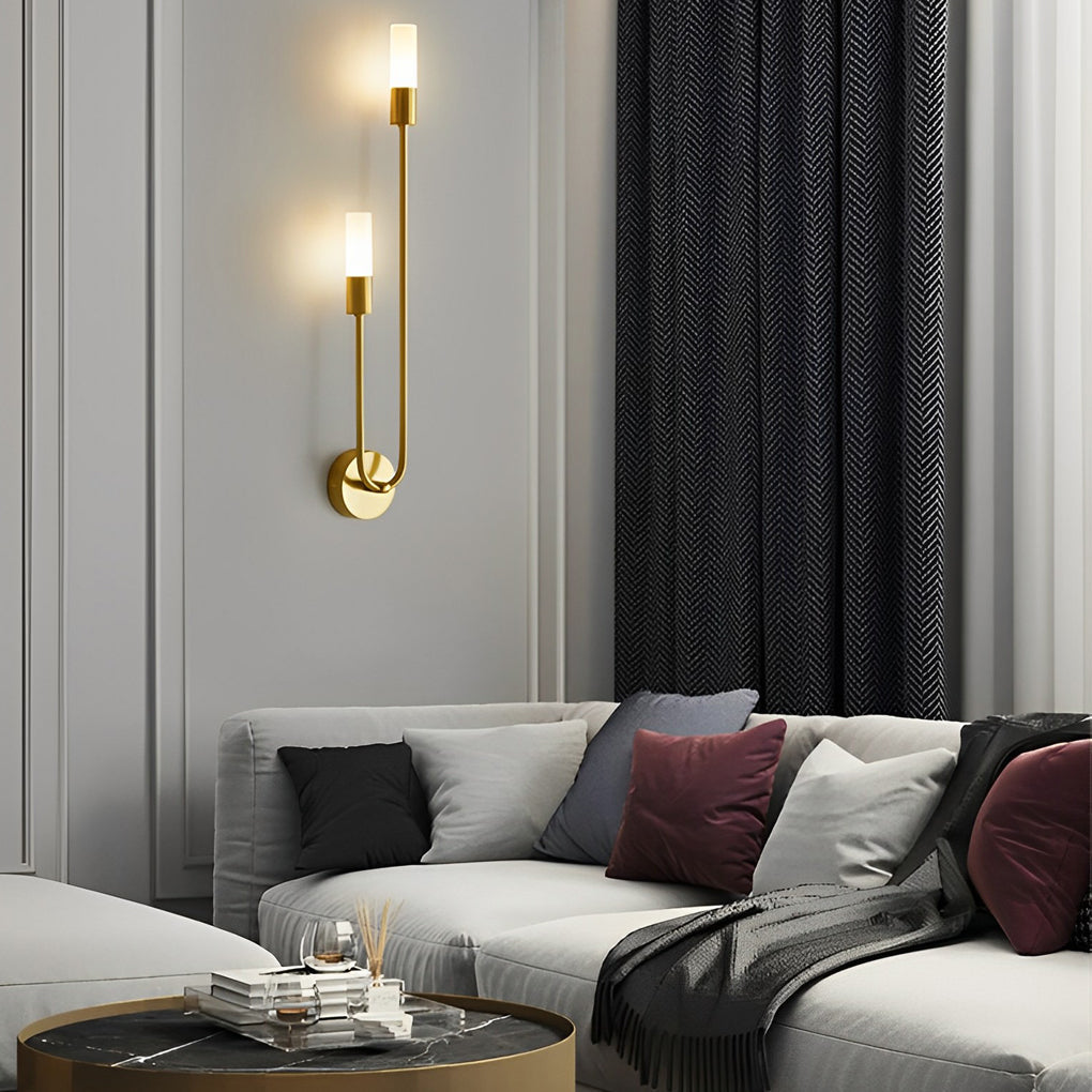 Modern Double Heads Wall Sconce Creative Luxury Metal Light