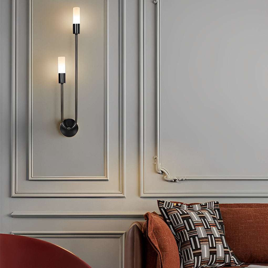 Modern Double Heads Wall Sconce Creative Luxury Metal Light