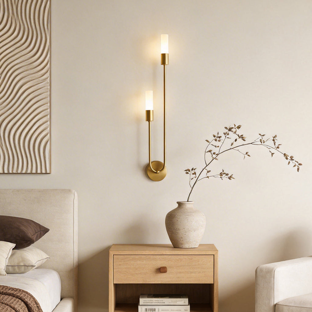 Modern Double Heads Wall Sconce Creative Luxury Metal Light