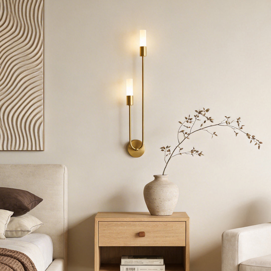 Modern Double Heads Wall Sconce Creative Luxury Metal Light