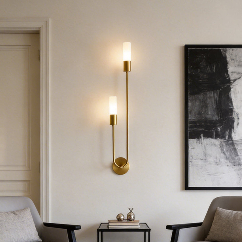 Modern Double Heads Wall Sconce Creative Luxury Metal Light