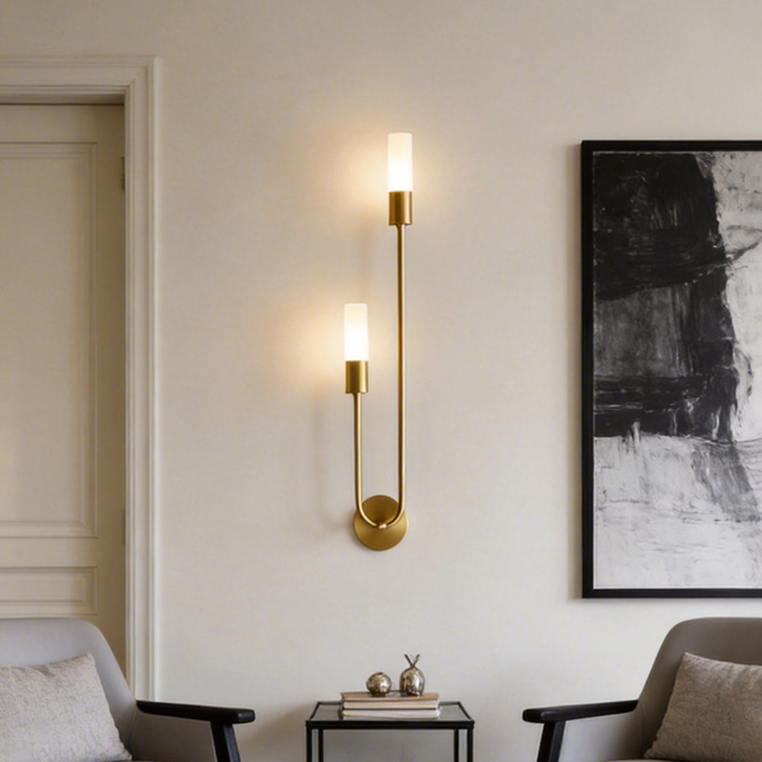 Modern Double Heads Wall Sconce Creative Luxury Metal Light