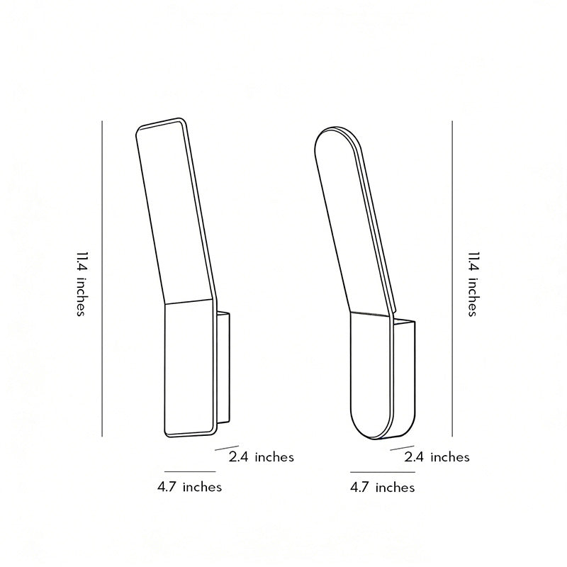 Minimalistische LED Wandlamp Aluminium – Indirect Verlicht