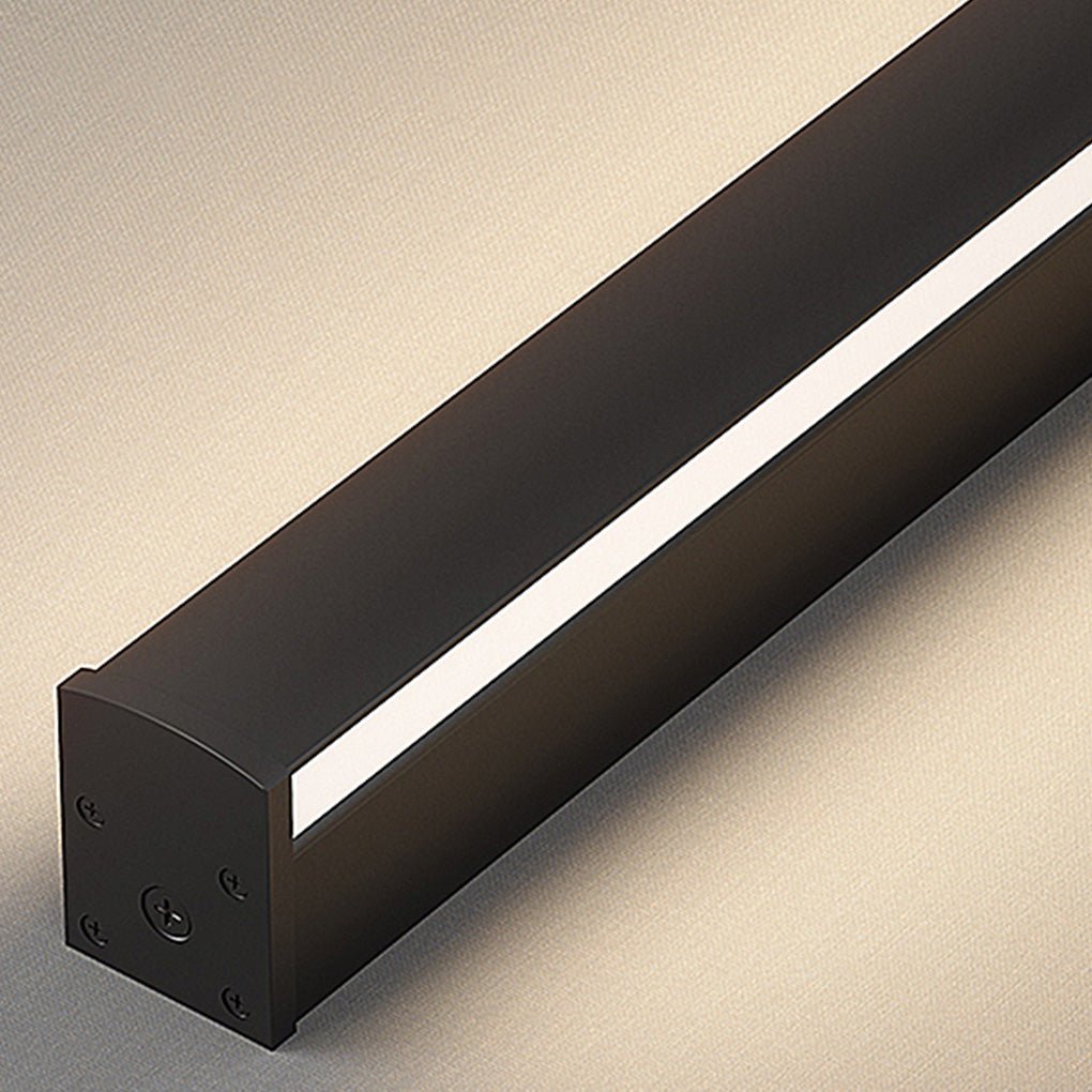 Modern Linear Wall Sconce Black Aluminum Ambient Lamp