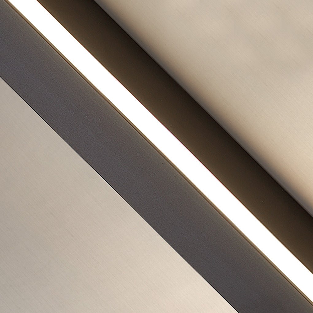 Modern Linear Wall Sconce Black Aluminum Ambient Lamp