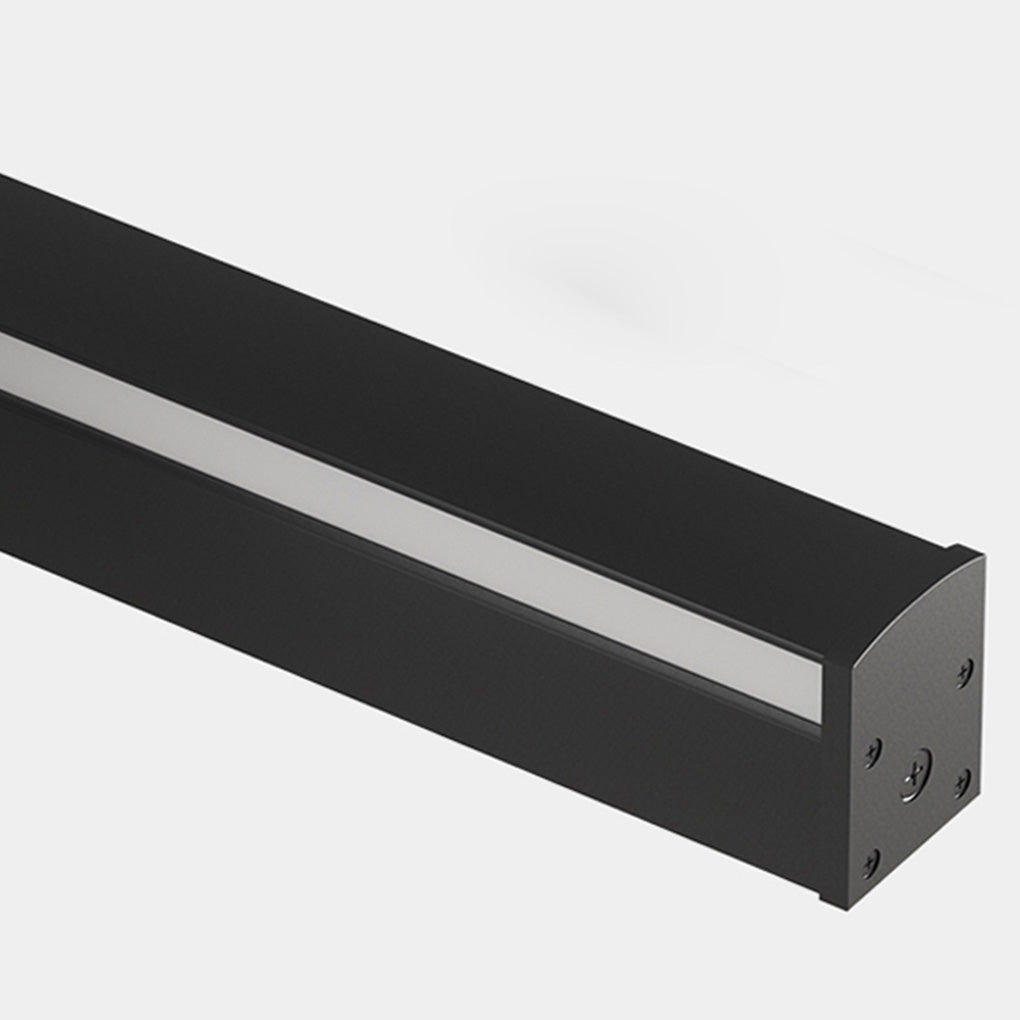 Modern Linear Wall Sconce Black Aluminum Ambient Lamp