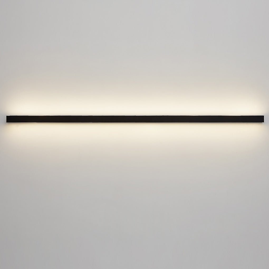 Modern Linear Wall Sconce Black Aluminum Ambient Lamp