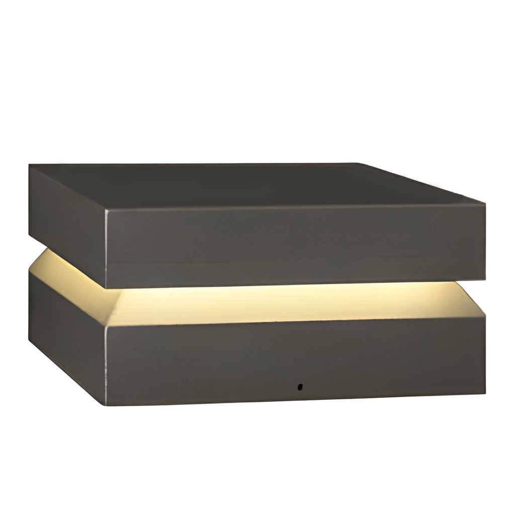 Solar Buitenverlichting Deck Modern Vierkant Waterdicht Zwart