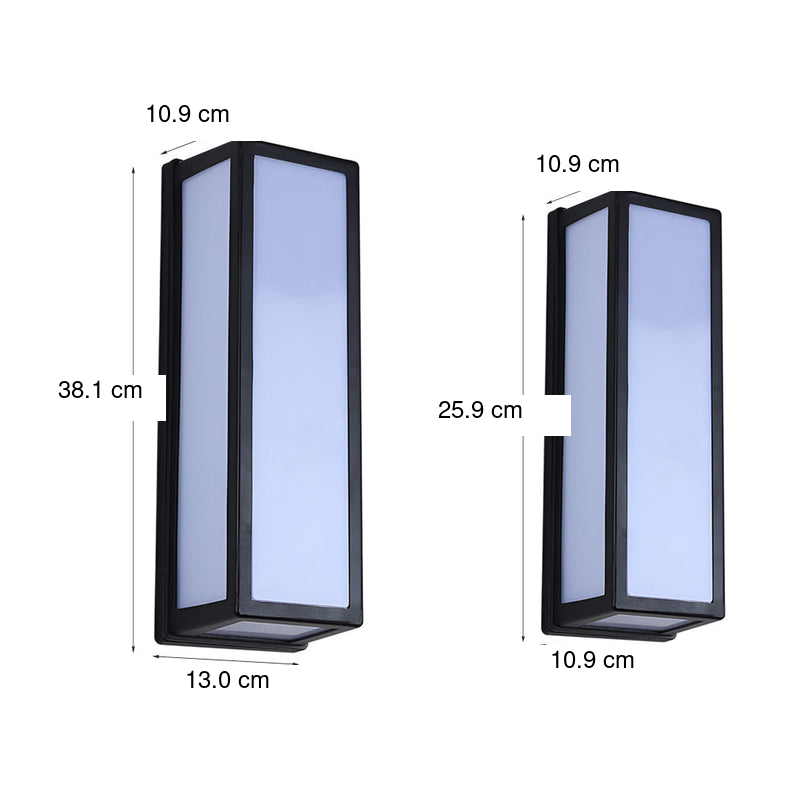 Moderne Buiten Wandlamp Zwart LED Waterdicht