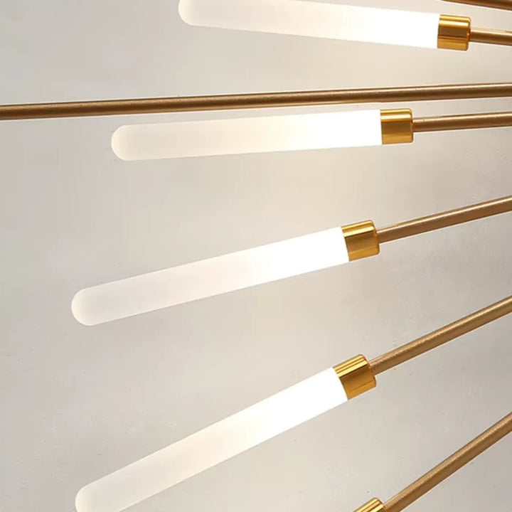 Zwarte Sputnik Plafondlamp Lineaire Buizen