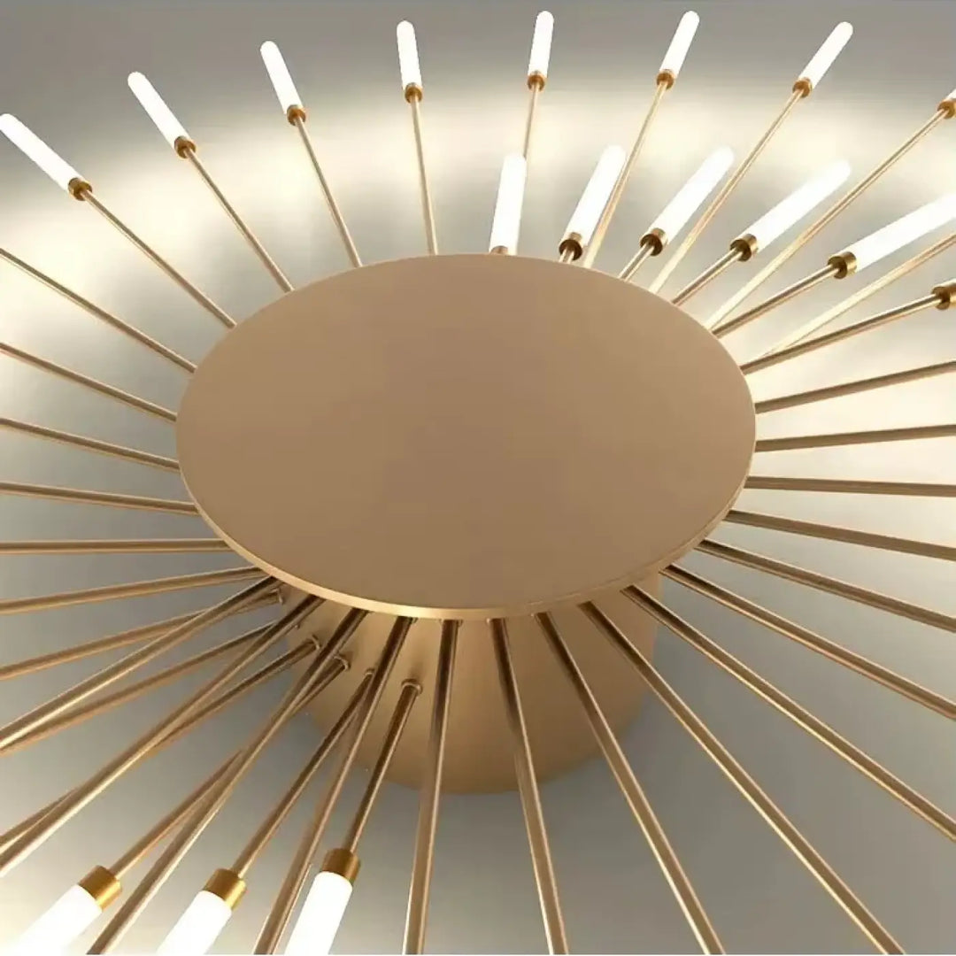 Zwarte Sputnik Plafondlamp Lineaire Buizen