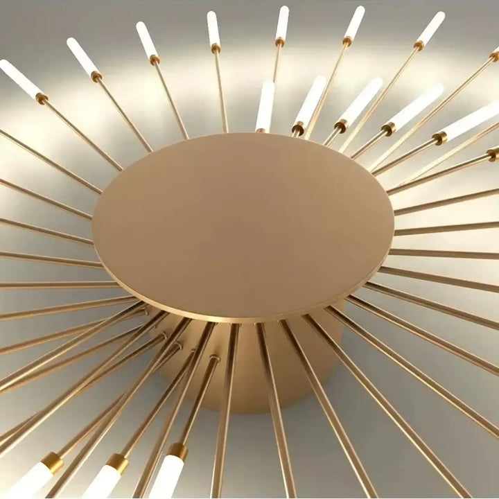 Zwarte Sputnik Plafondlamp Lineaire Buizen