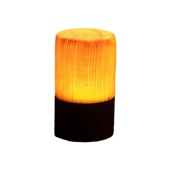 Vierkante Houten Lamp Modern LED Kubus Houtnerf