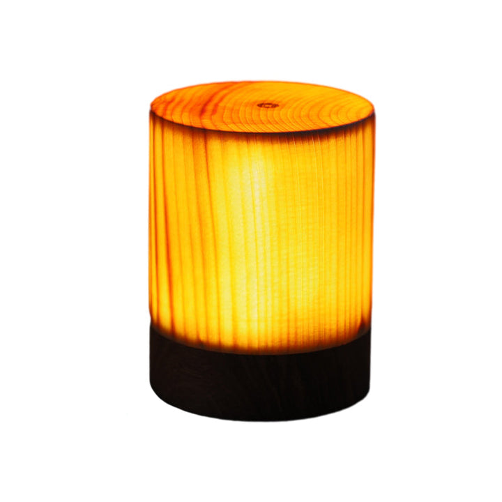 Vierkante Houten Lamp Modern LED Kubus Houtnerf
