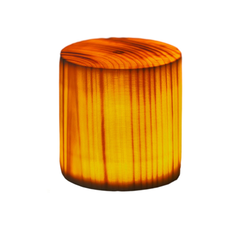 Vierkante Houten Lamp Modern LED Kubus Houtnerf