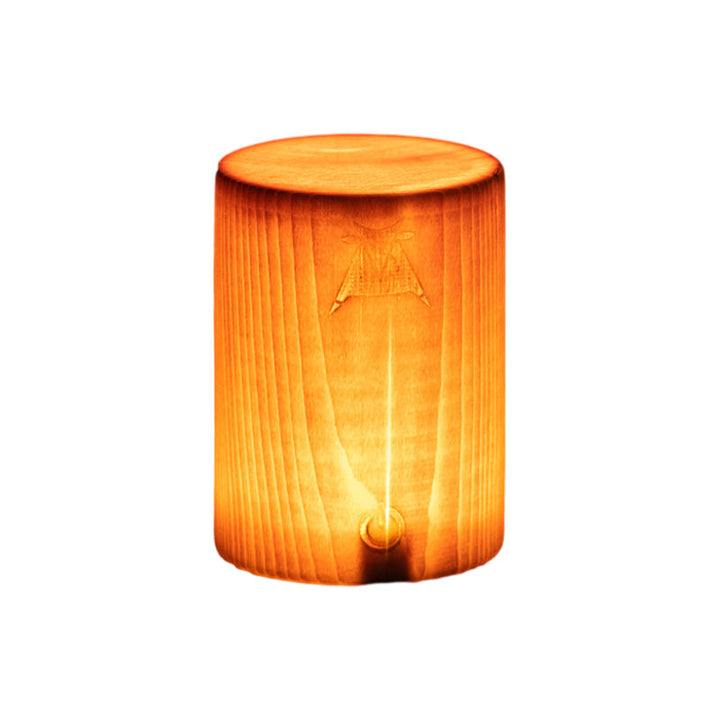 Vierkante Houten Lamp Modern LED Kubus Houtnerf