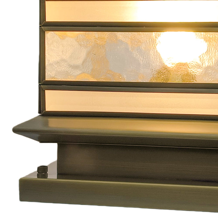 Stenen Pilaar Solar Lamp Retro Koper Waterdicht