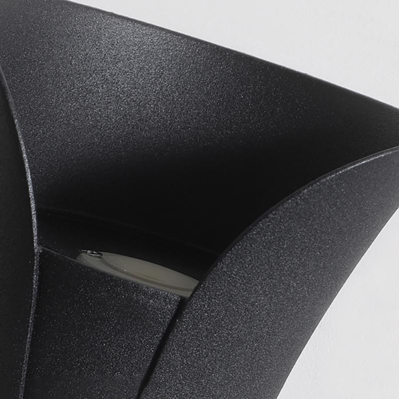 Op- en Neerwaartse Wandlamp Modern Gebogen LED Waterdicht