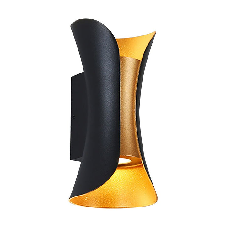 Op- en Neerwaartse Wandlamp Modern Gebogen LED Waterdicht