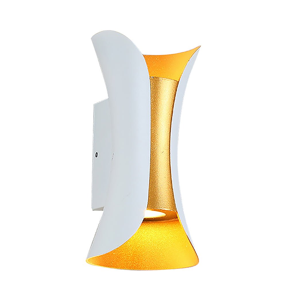 Op- en Neerwaartse Wandlamp Modern Gebogen LED Waterdicht